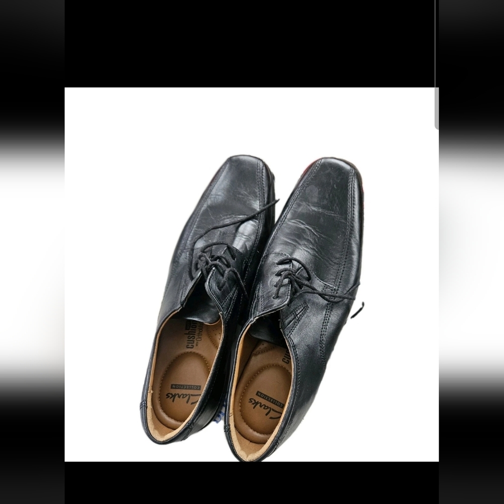 Clarks Men's Classic Black Oxfords Dress Shoes